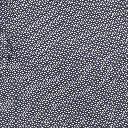 M&S Womens Blue Argyle/Diamond  Basic T-Shirt Size 14