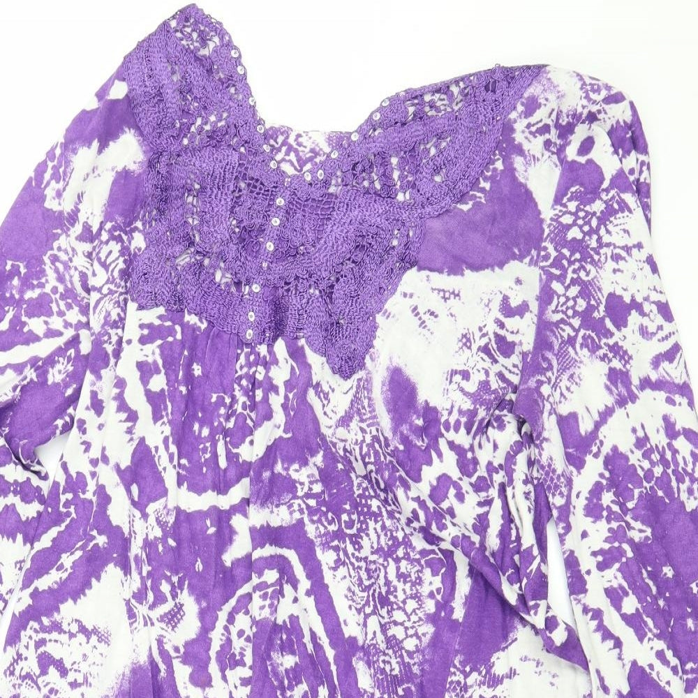 Per Una Womens Purple   Basic Blouse Size 12
