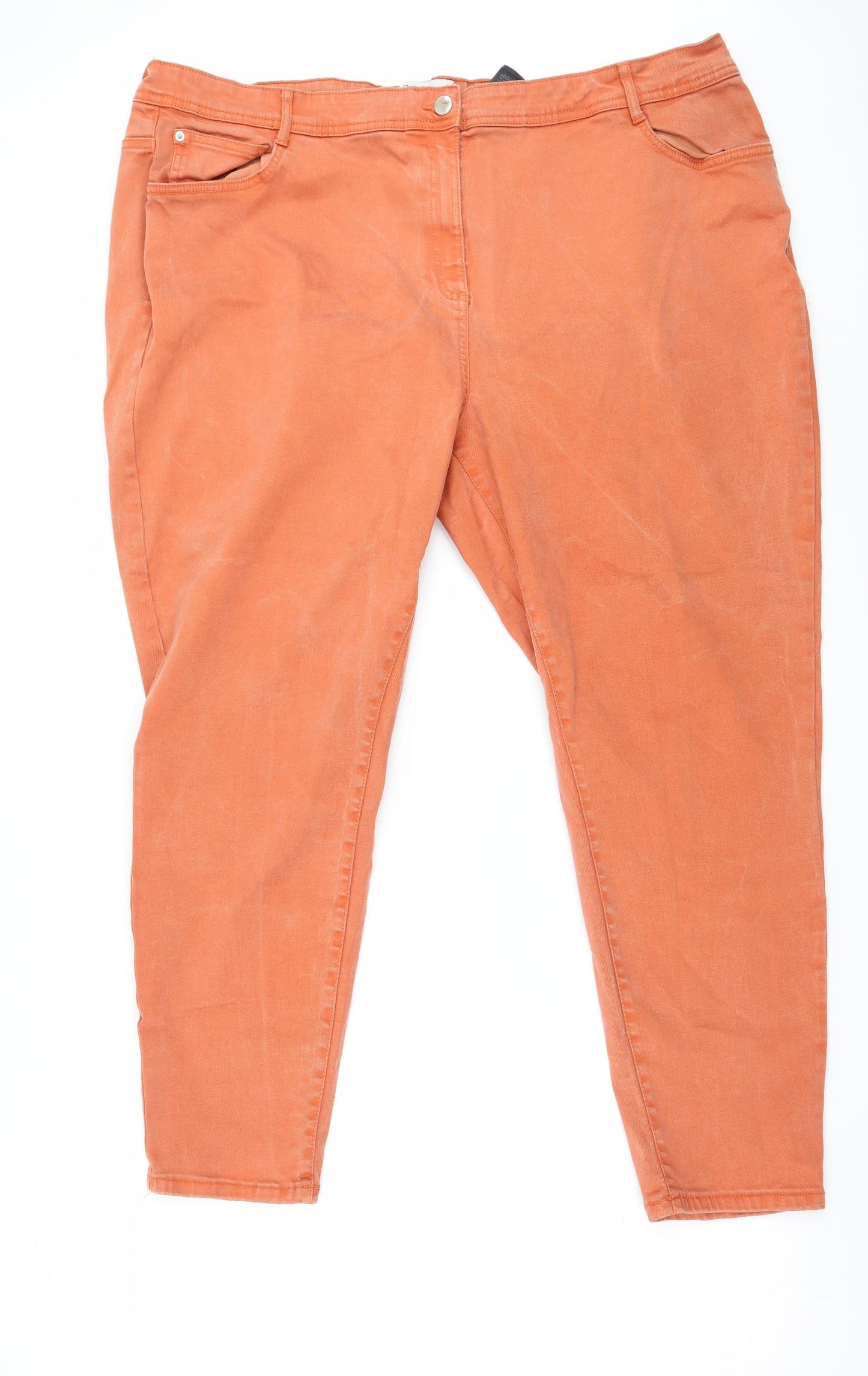 Soft Touch Mens Orange   Skinny Jeans Size 26 L27 in