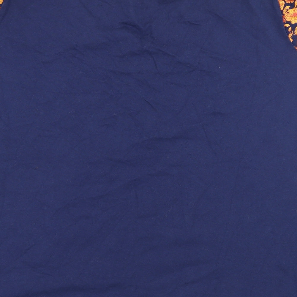 Joe Browns Womens Blue   Basic T-Shirt Size 28  - Flower Print