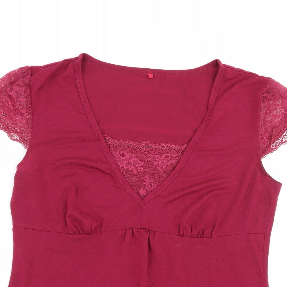 George Womens Pink   Basic T-Shirt Size 10