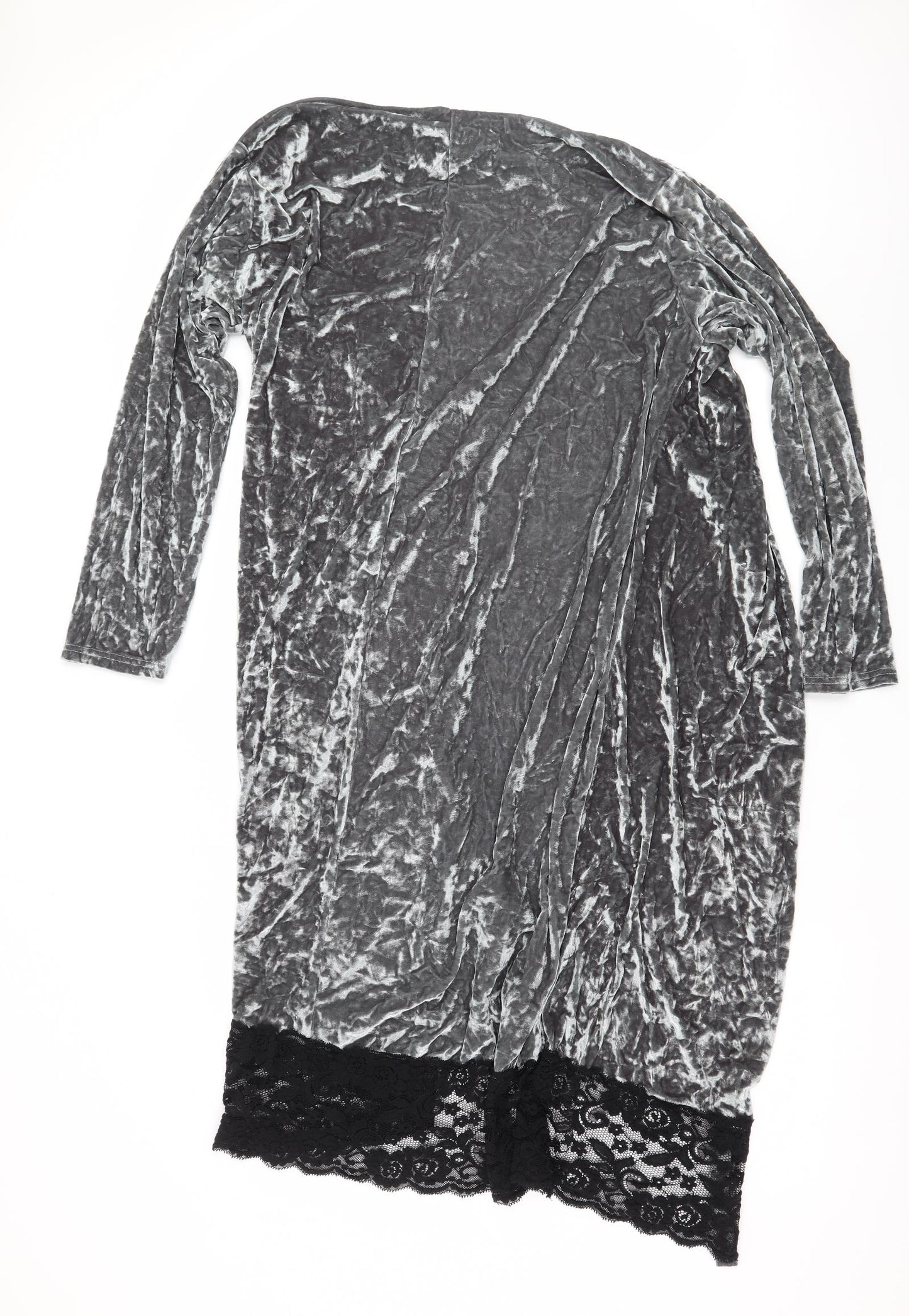 Boohoo Womens Silver   Cardigan Jumper Size 24