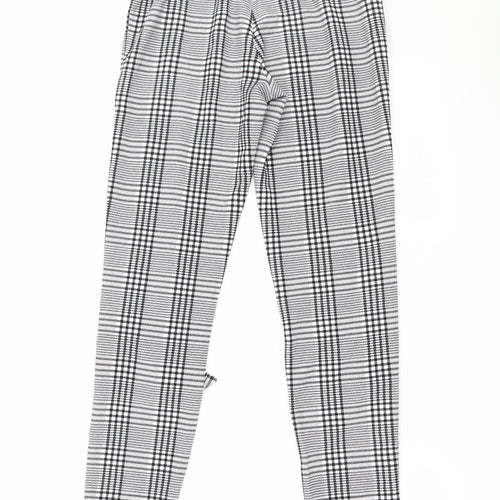 Shien Womens Grey Check  Dress Pants Trousers Size XS L29 in