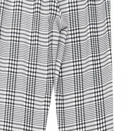Shien Womens Grey Check  Dress Pants Trousers Size XS L29 in