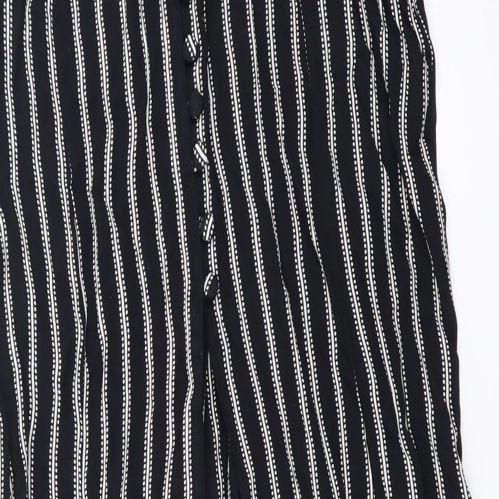 ASOS Womens Black Striped  Jacket Dress  Size 10