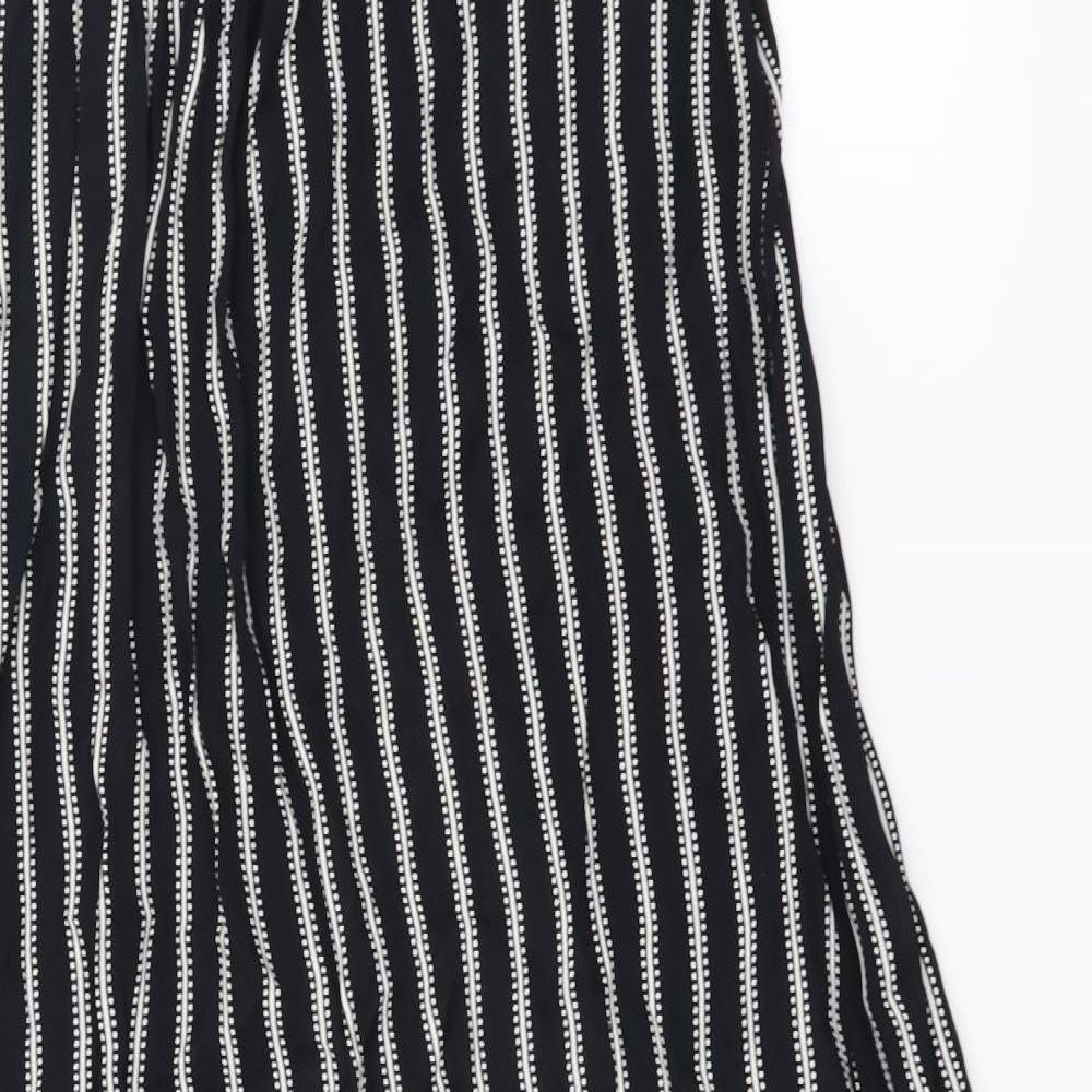 ASOS Womens Black Striped  Jacket Dress  Size 10