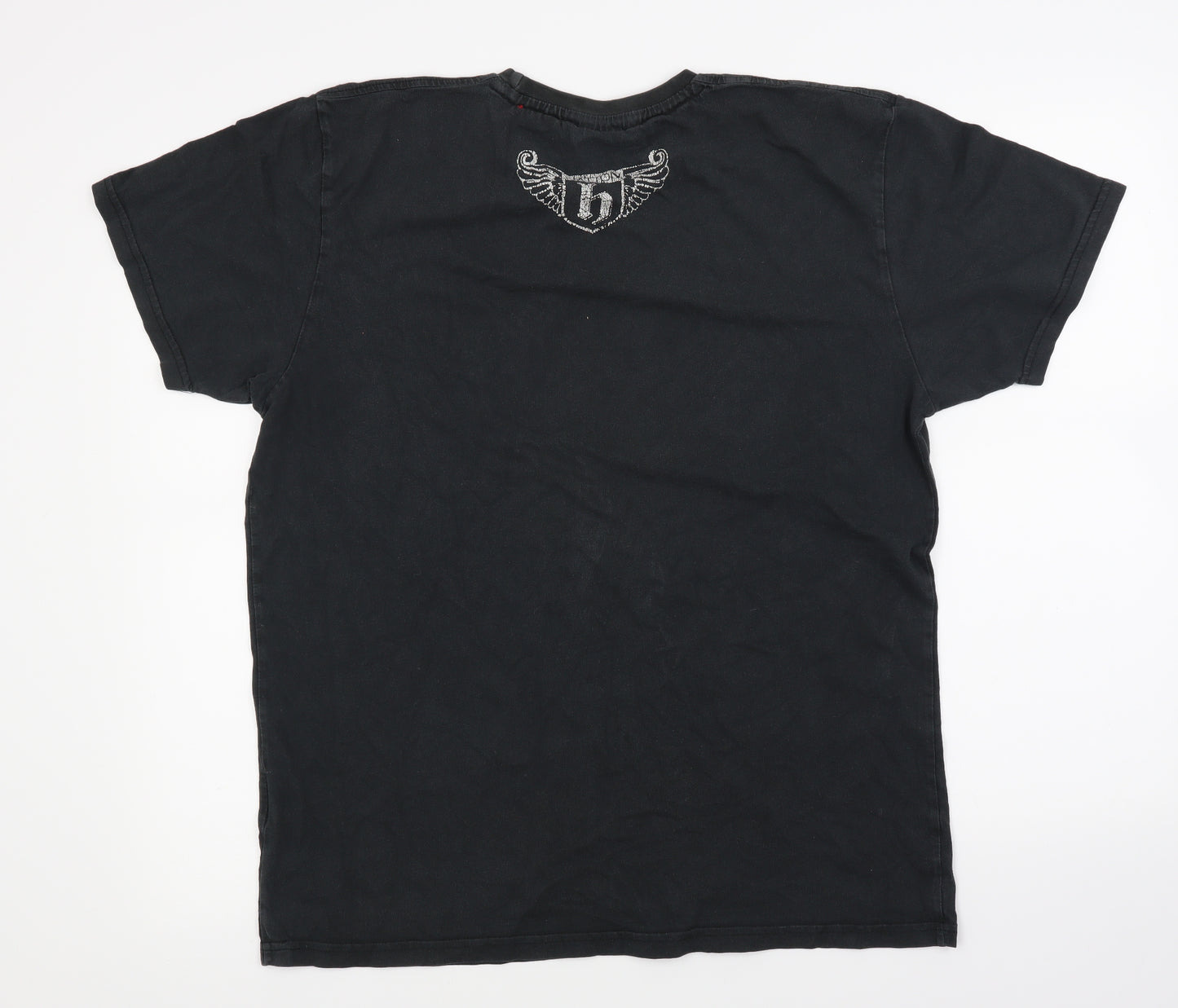 HATTON Mens Black    T-Shirt Size M