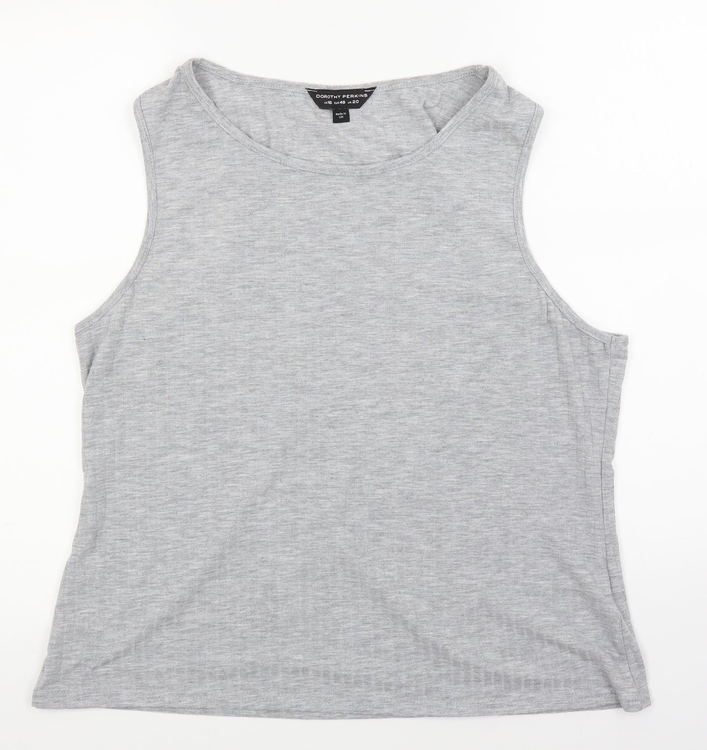 Dorothy Perkins Mens Grey   Basic Tank Size 20