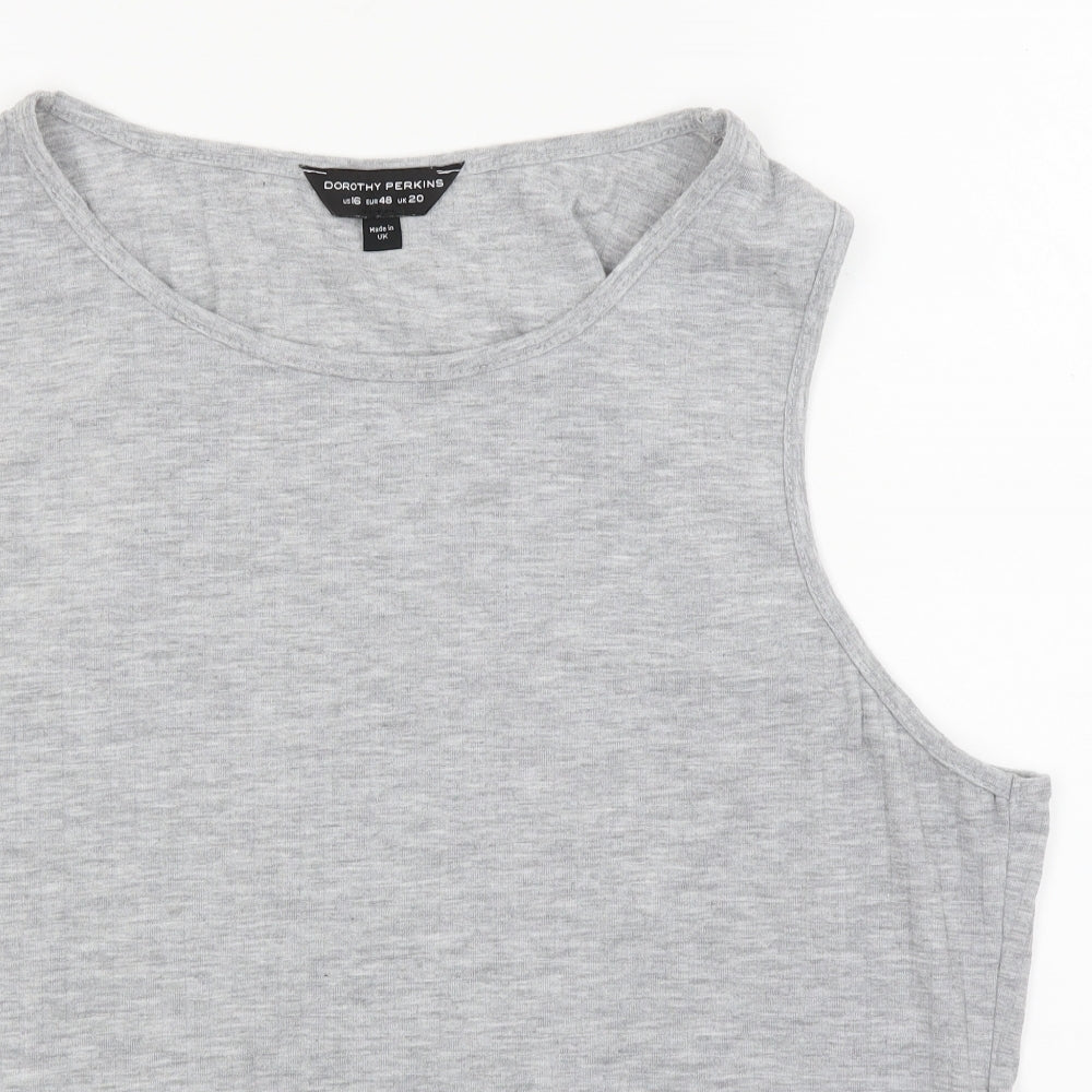 Dorothy Perkins Mens Grey   Basic Tank Size 20