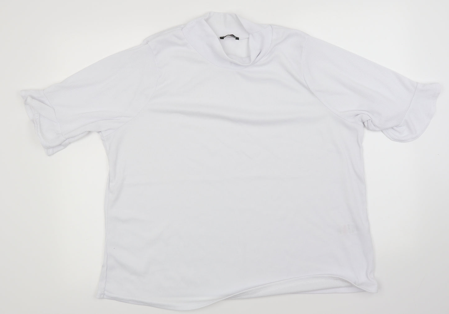 Yours Womens White   Basic T-Shirt Size 22