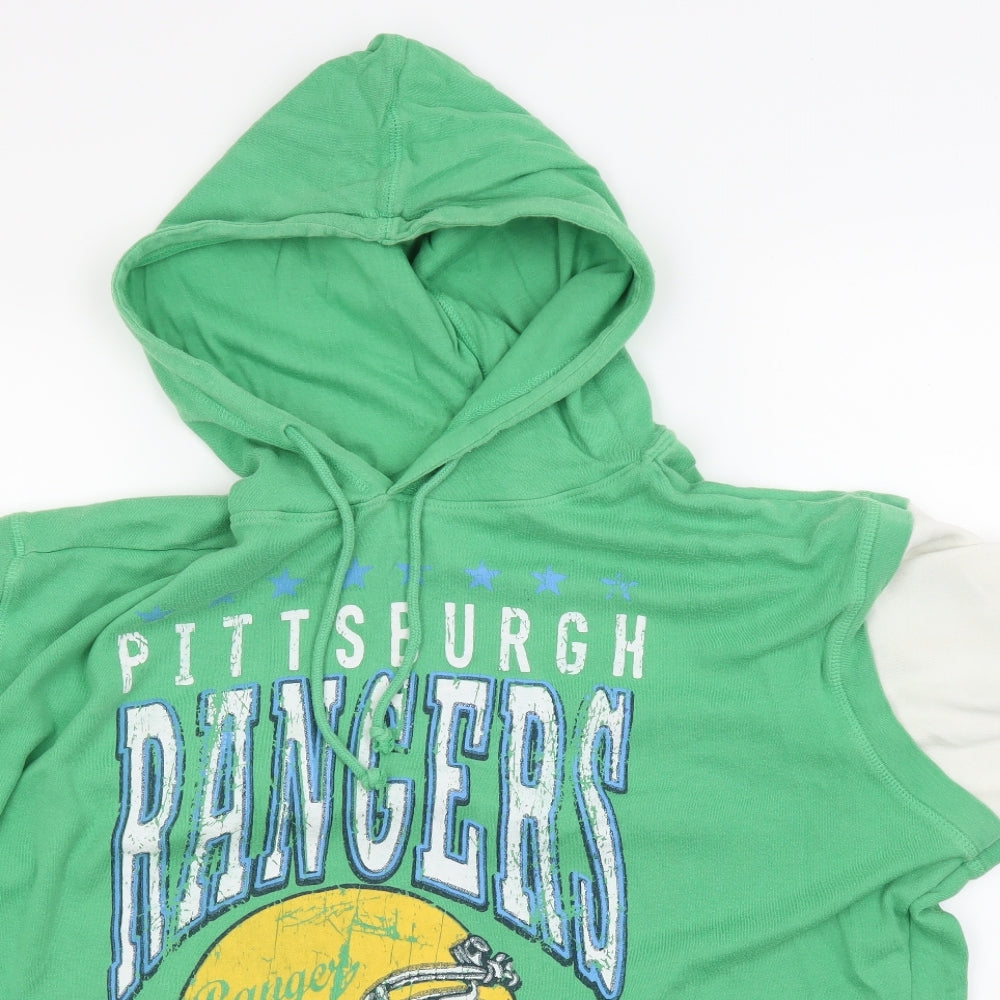 Cedar Wood State Mens Green   Pullover Hoodie Size L