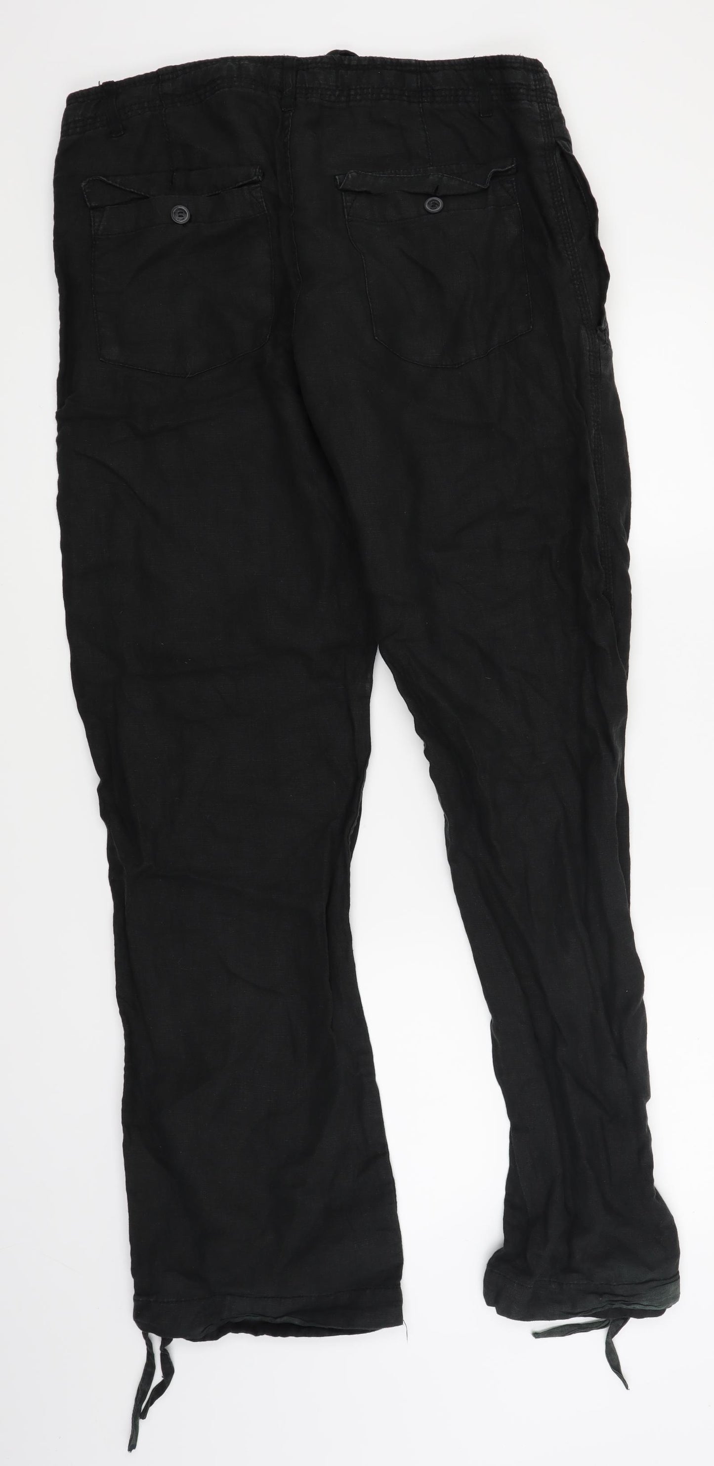 H&M Mens Black   Trousers  Size 33 L31 in - Drawstring