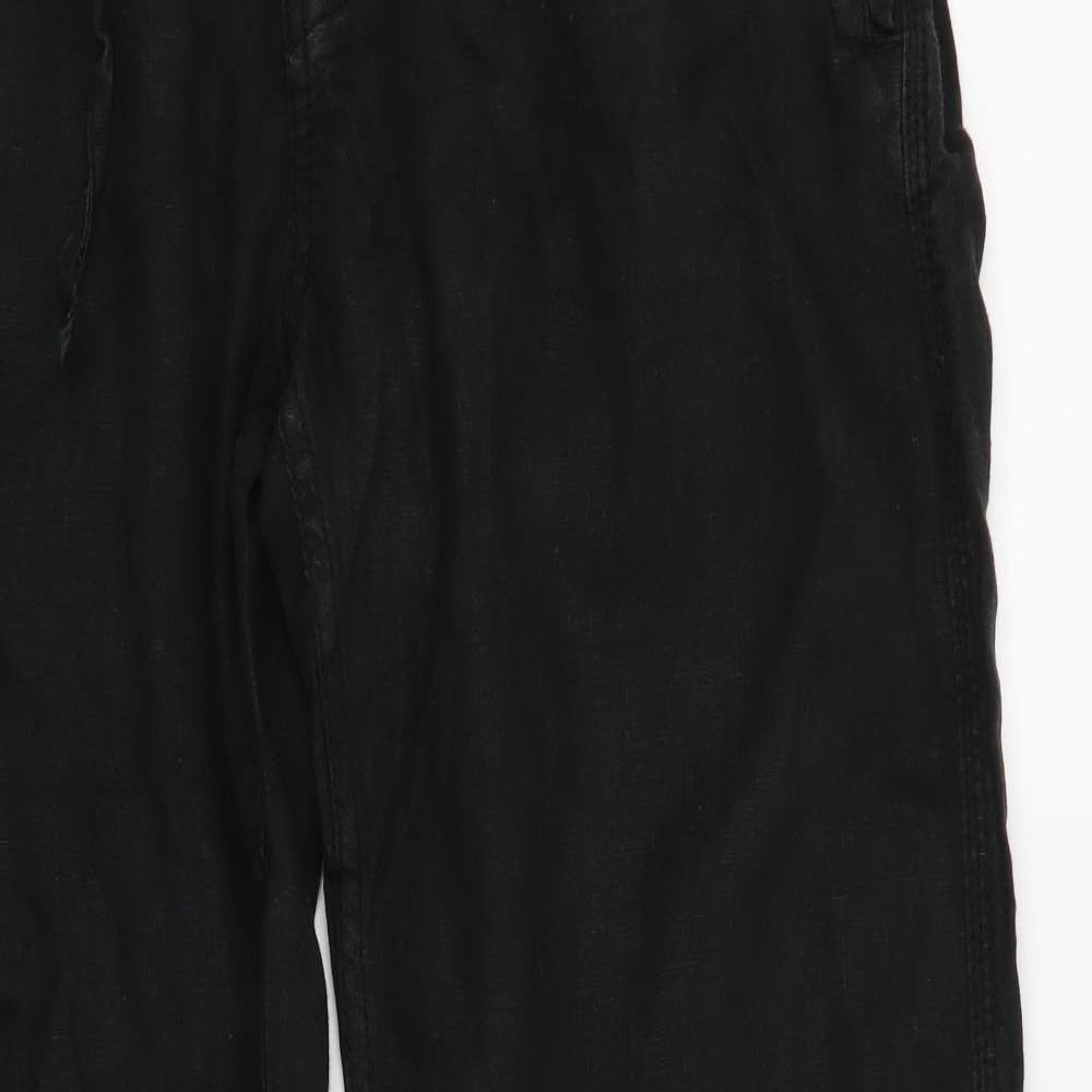 H&M Mens Black   Trousers  Size 33 L31 in - Drawstring