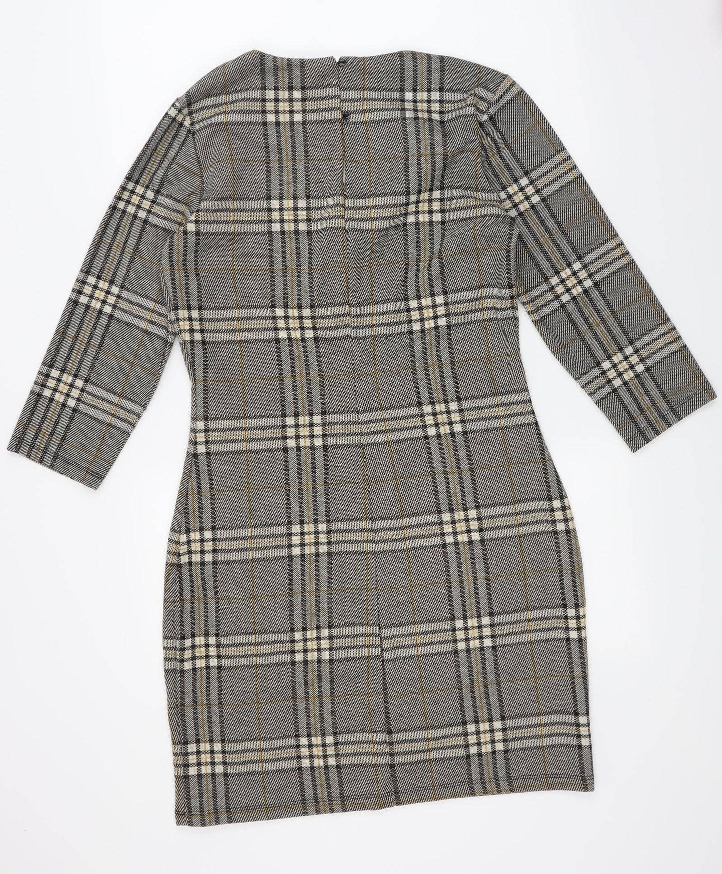 NEXT Womens Brown Plaid  Jacket Dress  Size 12