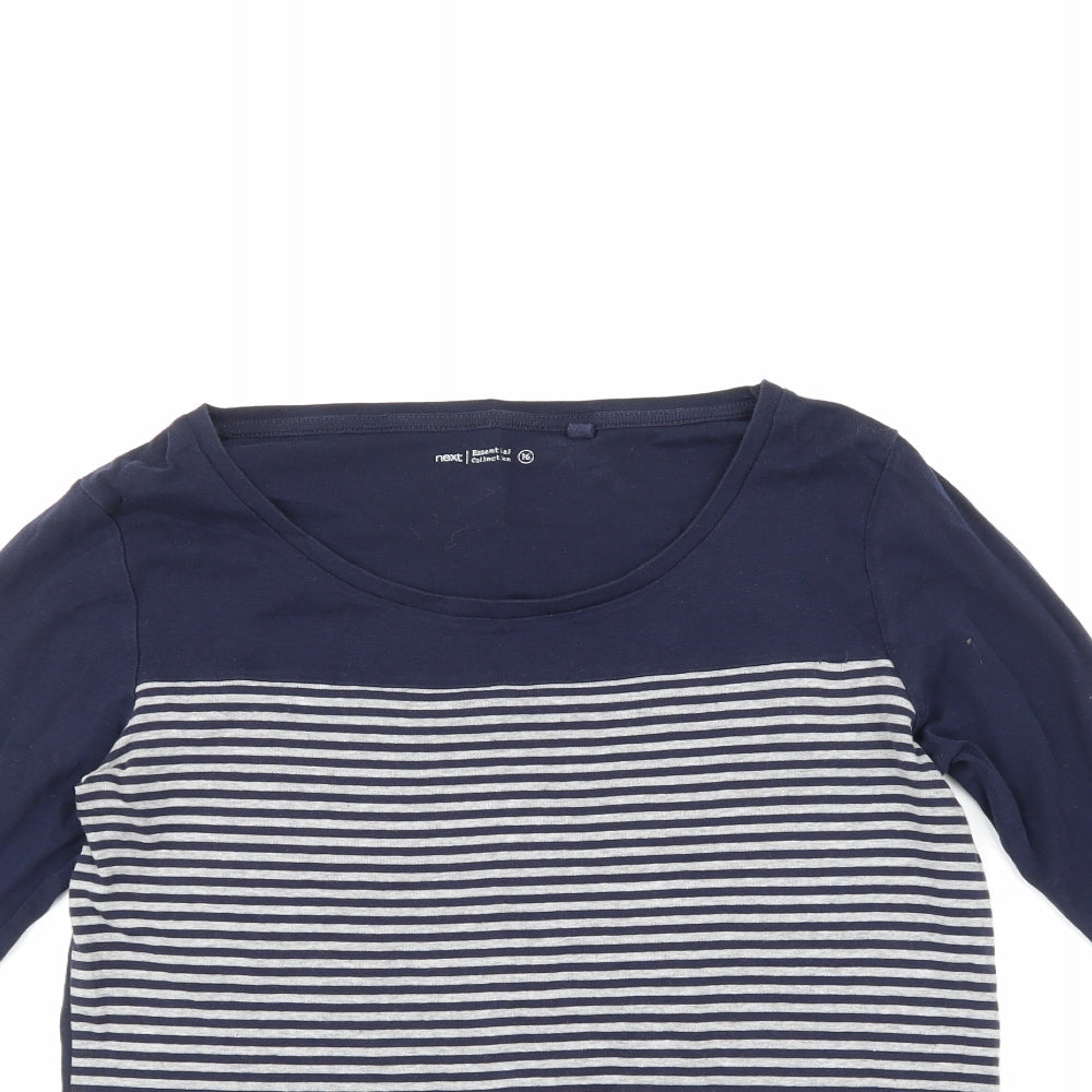 NEXT Womens Blue Striped  Pullover Jumper Size 16