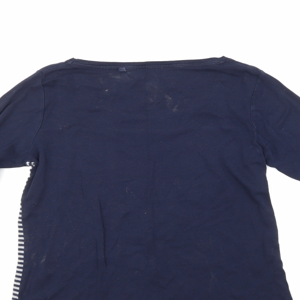 NEXT Womens Blue Striped  Pullover Jumper Size 16