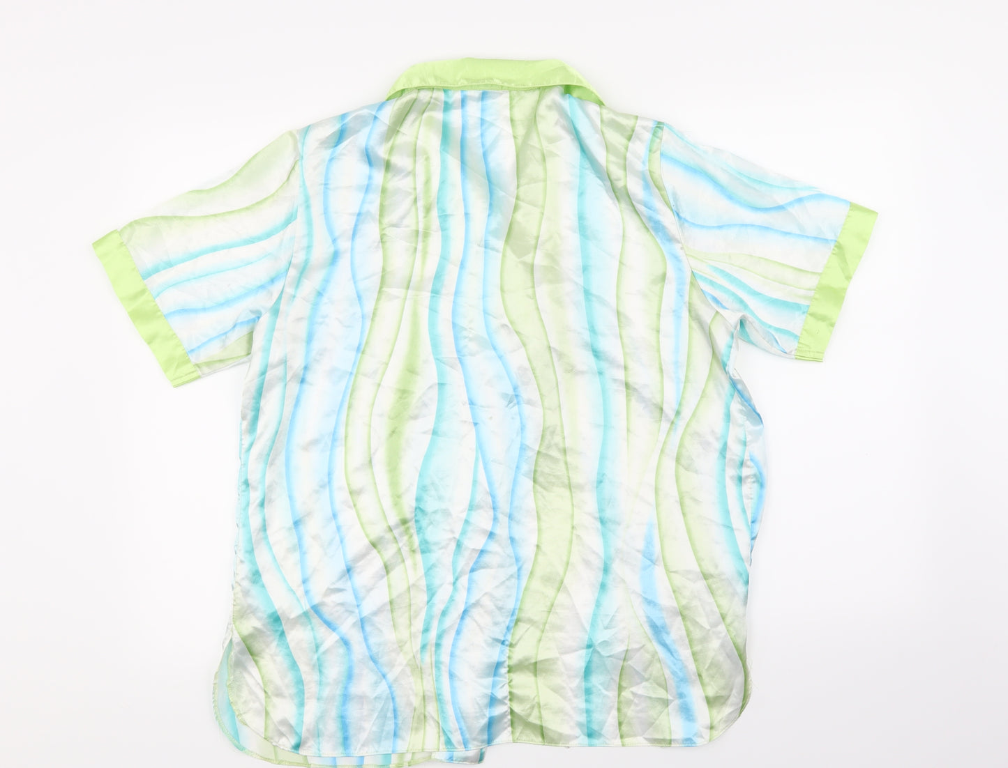 Simone Womens Multicoloured Striped  Basic Button-Up Size 12