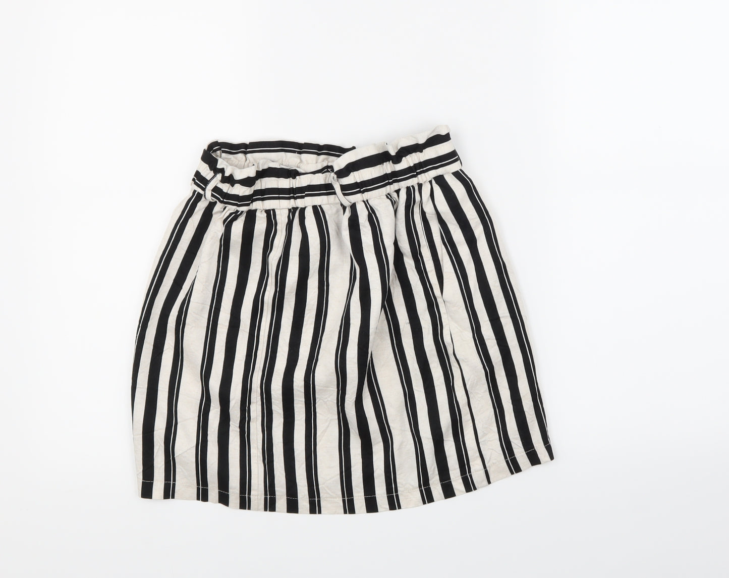 Topshop Womens Multicoloured Striped  Cargo Shorts Size 12