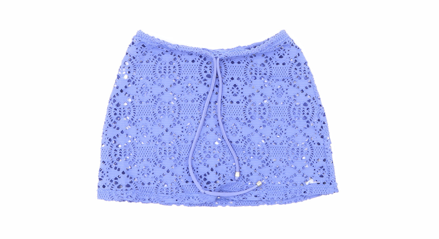 Preworn Womens Blue   Wrap Skirt