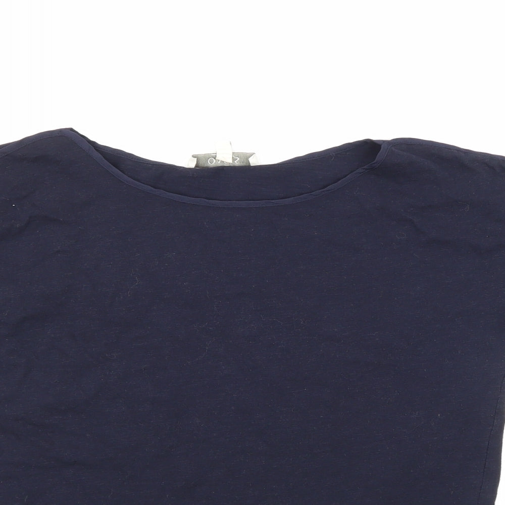 Oasis Womens Blue   Basic T-Shirt Size S