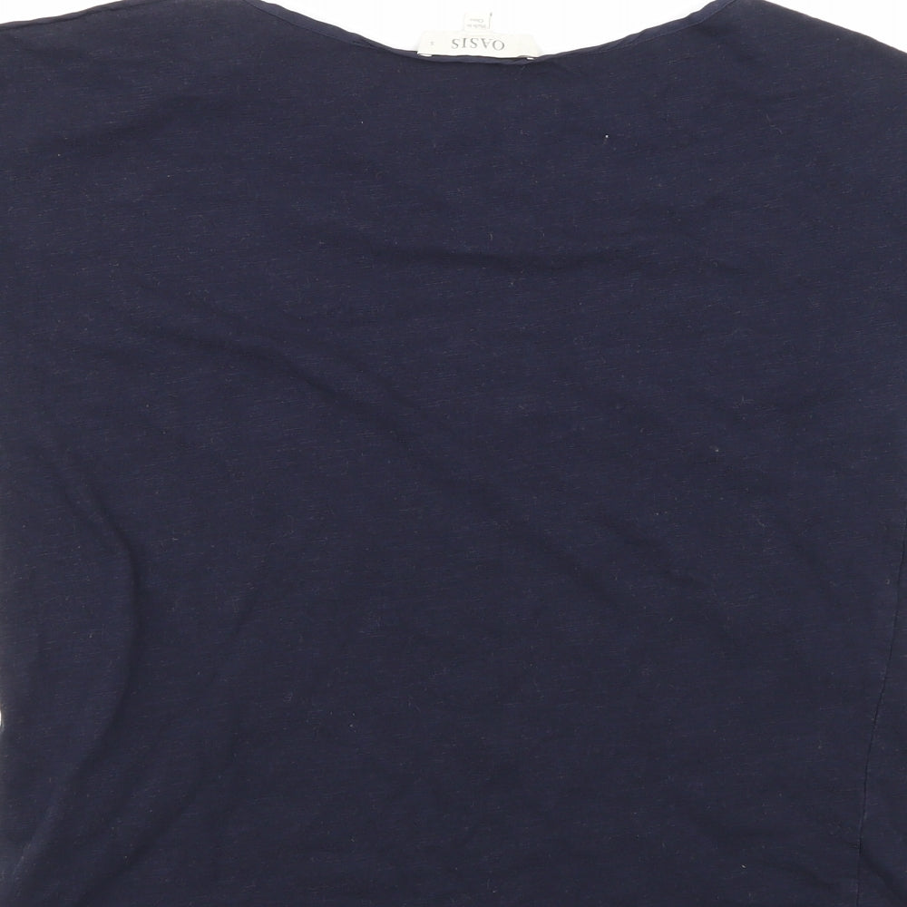 Oasis Womens Blue   Basic T-Shirt Size S