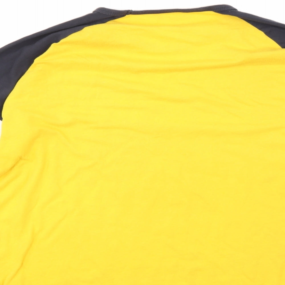 Primark Mens Yellow    Button-Up Size L