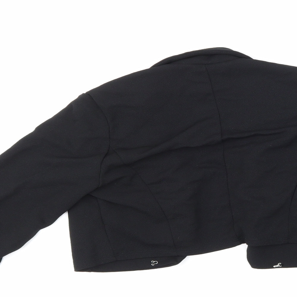 I SAW IT FIRST Womens Black   Jacket Suit Top Size 10