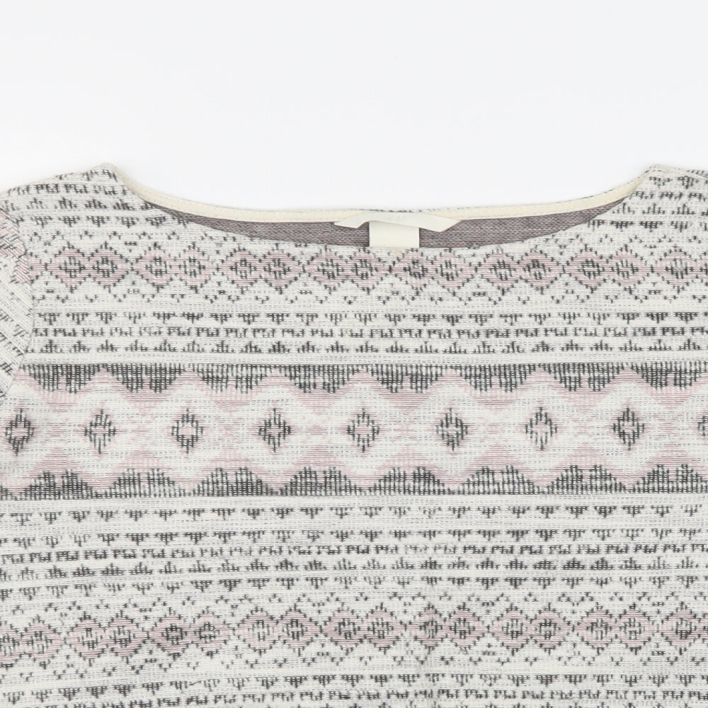 H&M Womens Multicoloured Argyle/Diamond  Pullover Jumper Size M