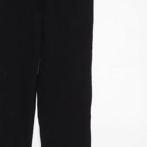 Denim & Co. Womens Black  Denim Trousers  Size 4 L25 in