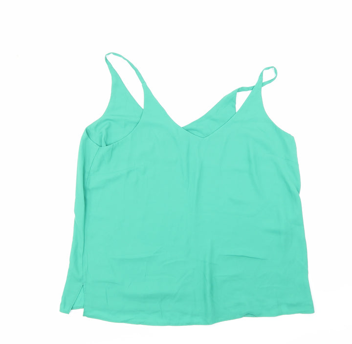 F&F Womens Green Basic Blouse Size 8