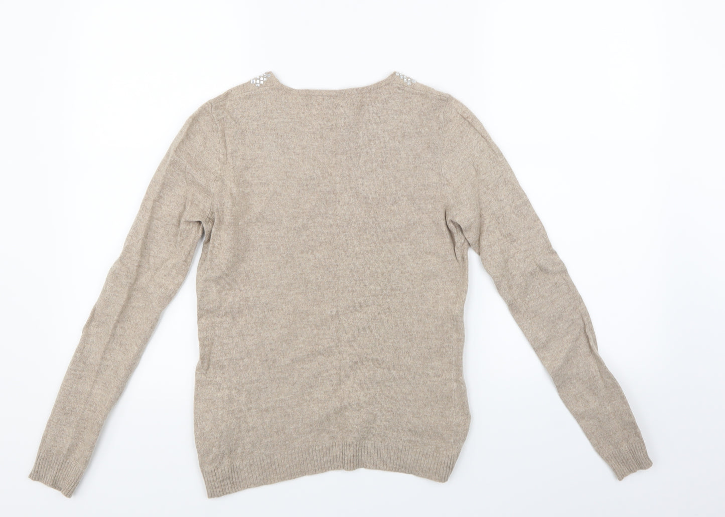 Clements Ribeiro Womens Beige   Pullover Jumper Size 12