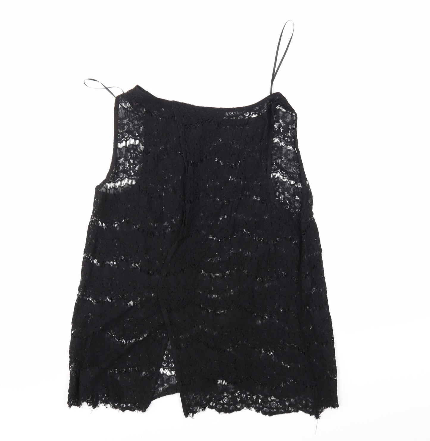 George Womens Black Floral  Basic Blouse