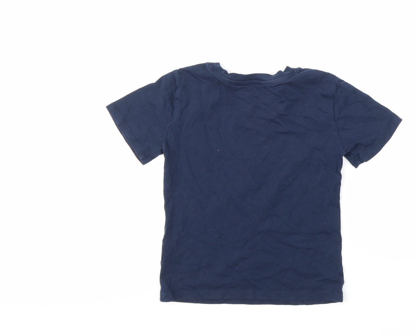 H&M Boys Blue   Basic T-Shirt Size 4-5 Years