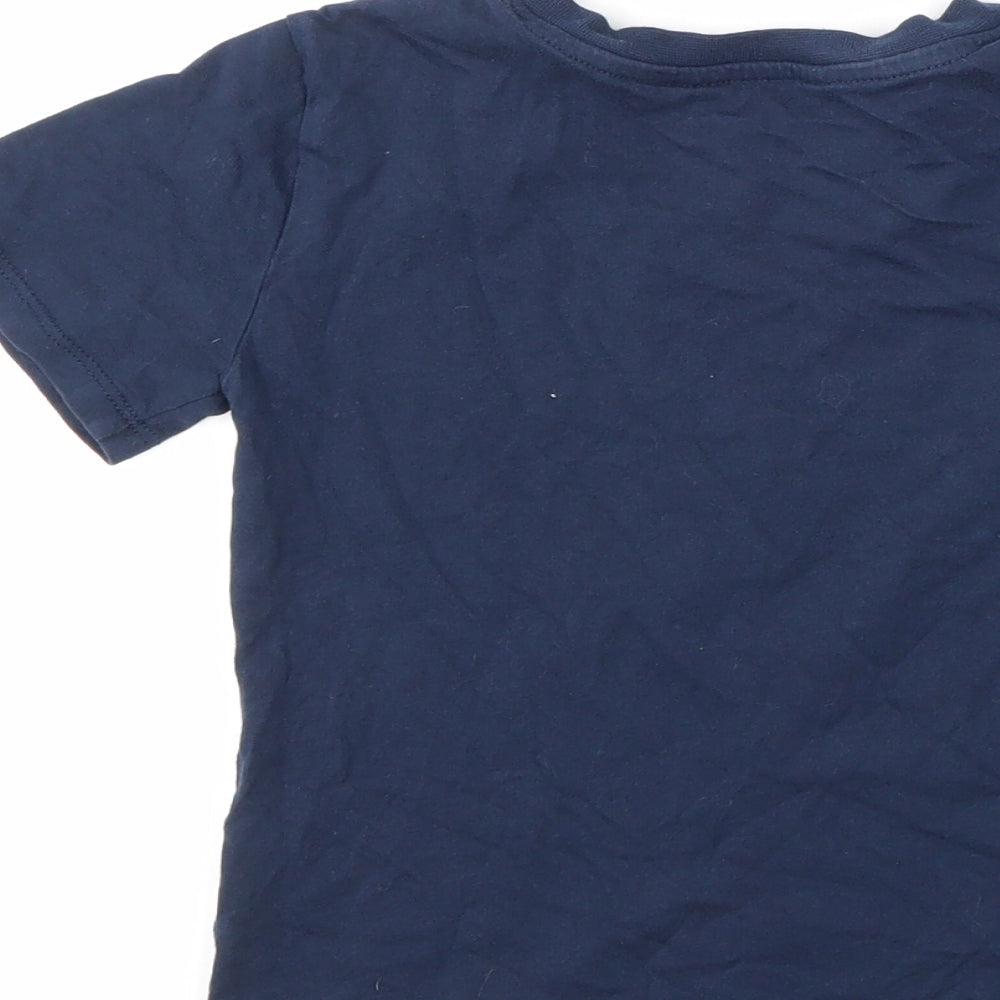 H&M Boys Blue   Basic T-Shirt Size 4-5 Years