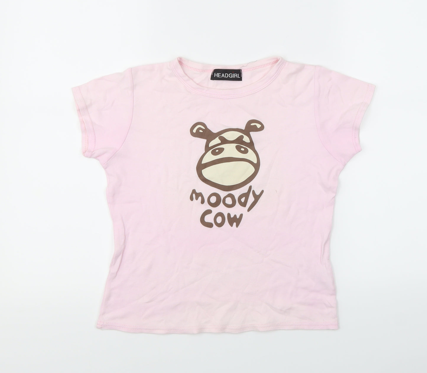 Headgirl Girls Pink   Basic T-Shirt Size 12 Years
