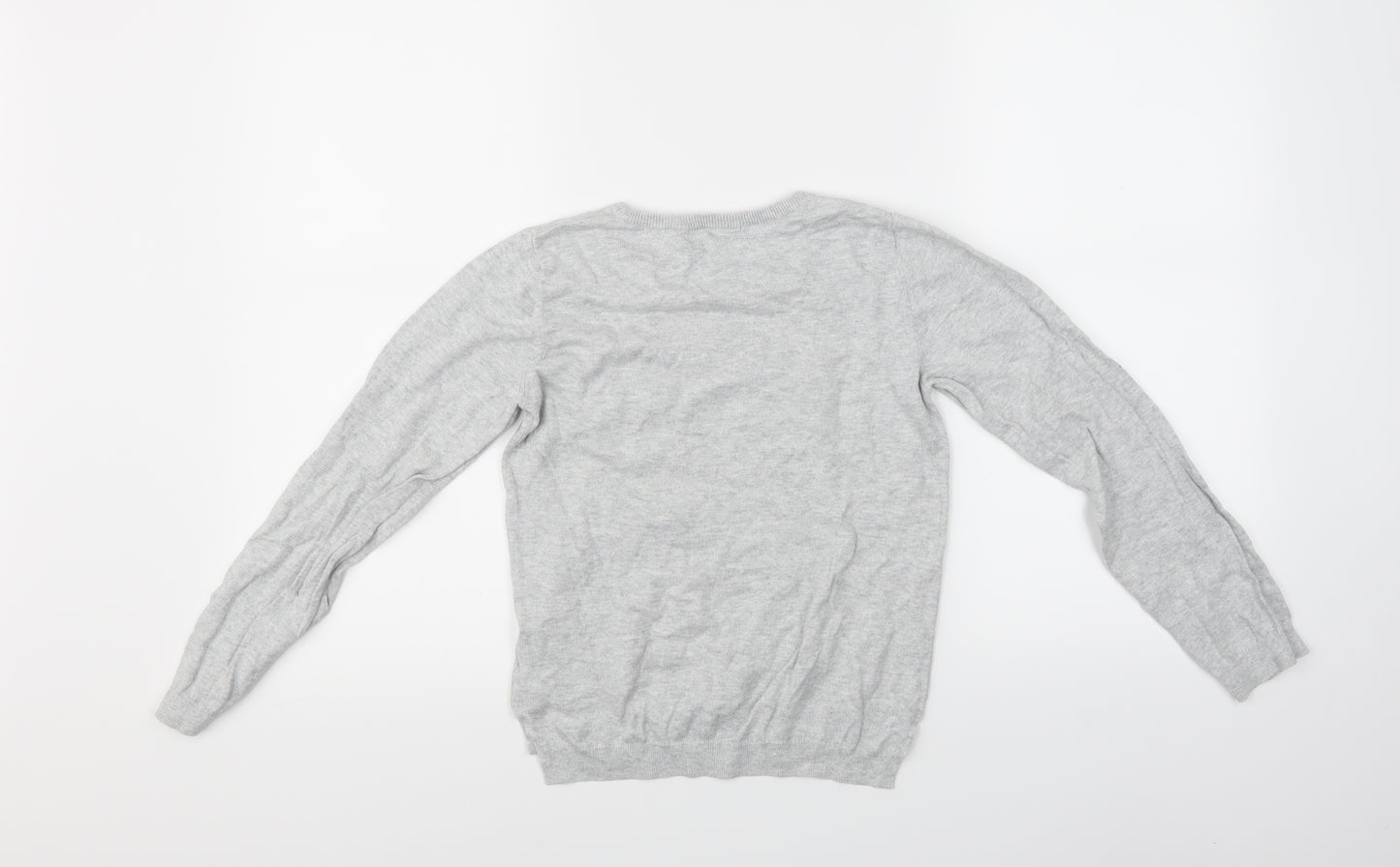 H&M Girls Grey   Pullover Jumper Size 8-9 Years