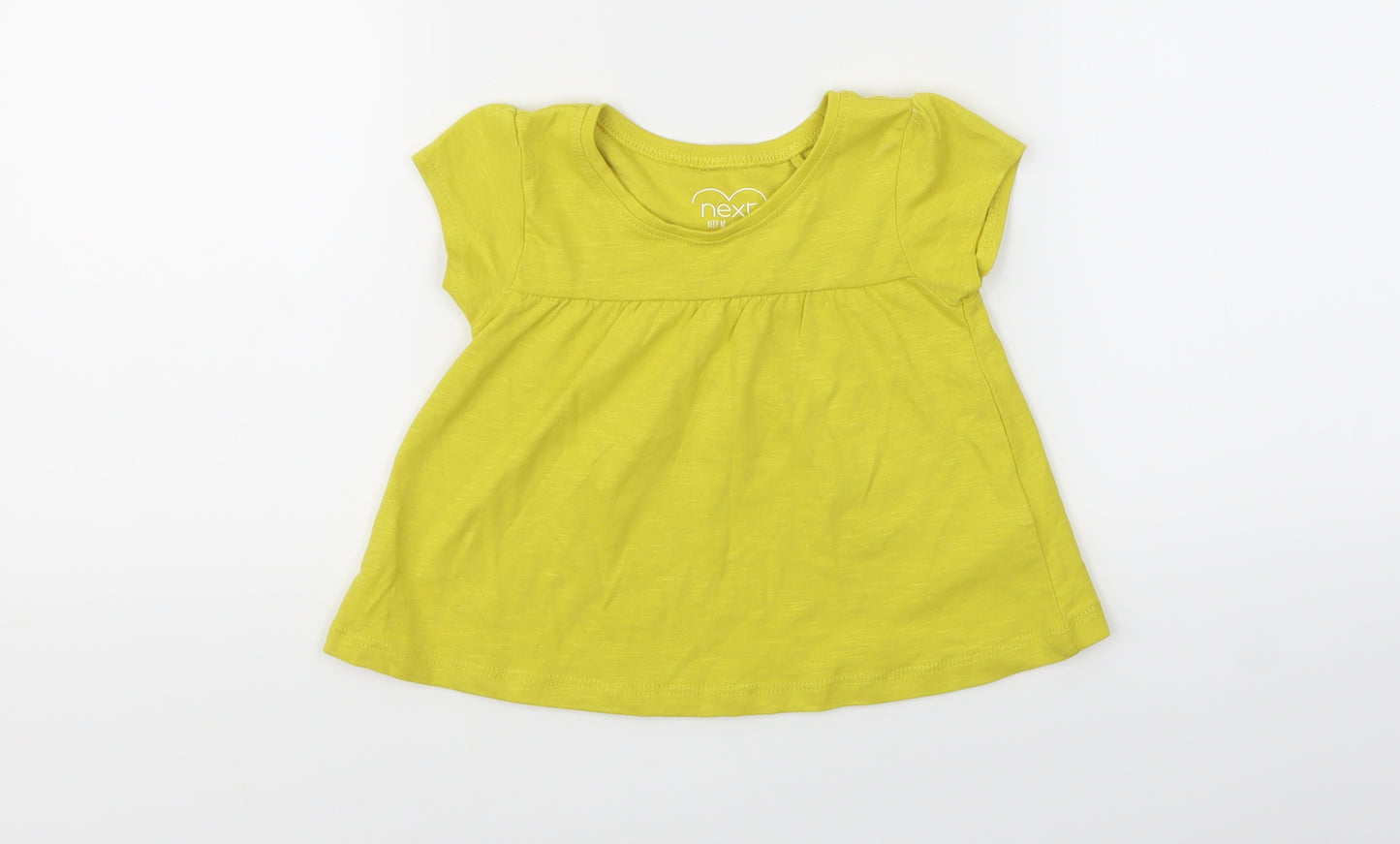 NEXT Girls Yellow   T-Shirt Dress  Size 9-12 Months