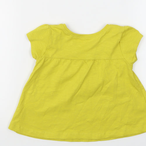 NEXT Girls Yellow   T-Shirt Dress  Size 9-12 Months
