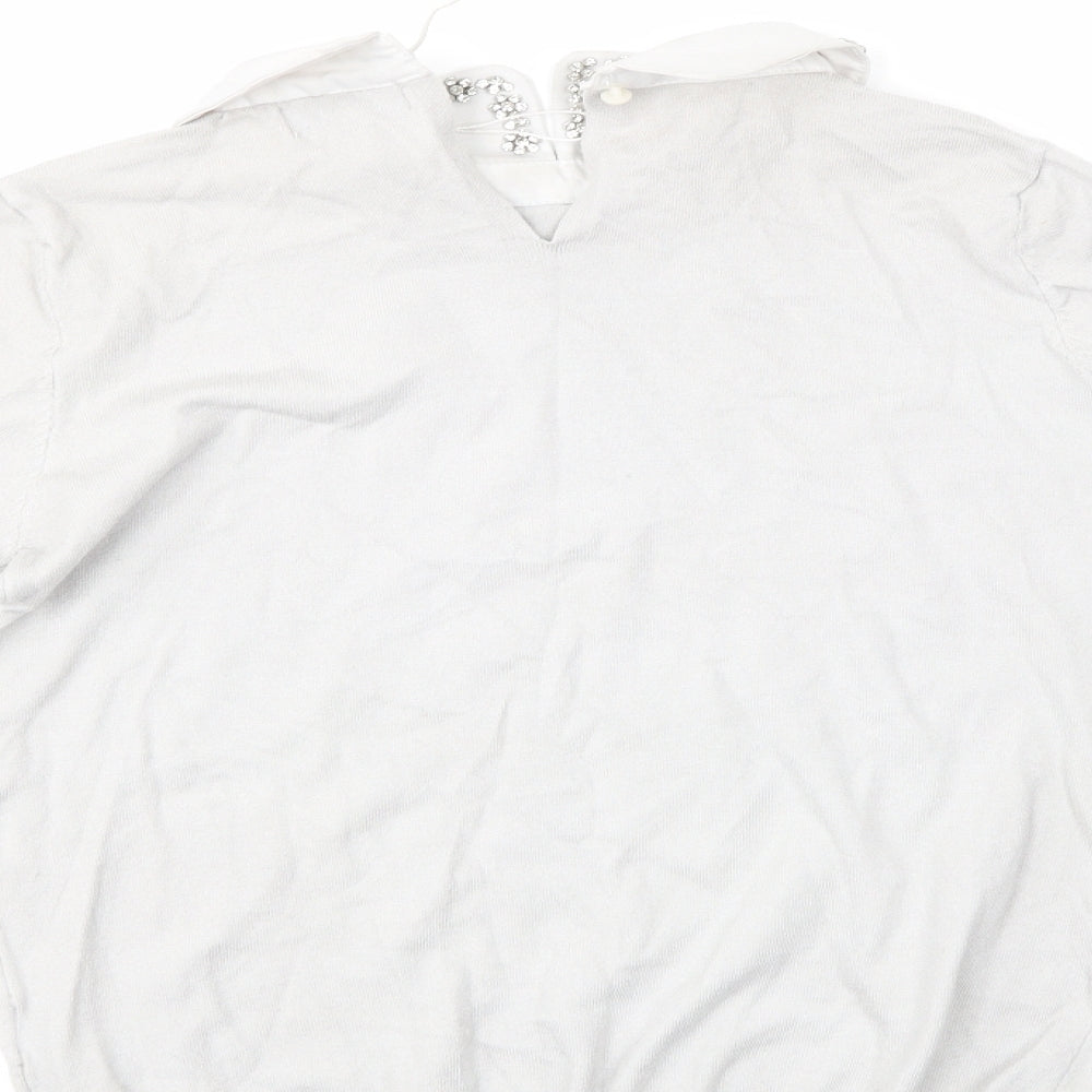 Blue Vanilla Womens Grey   Pullover Jumper Size S