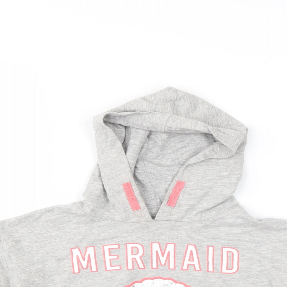 TU Girls Grey   Pullover Hoodie Size 6 Years