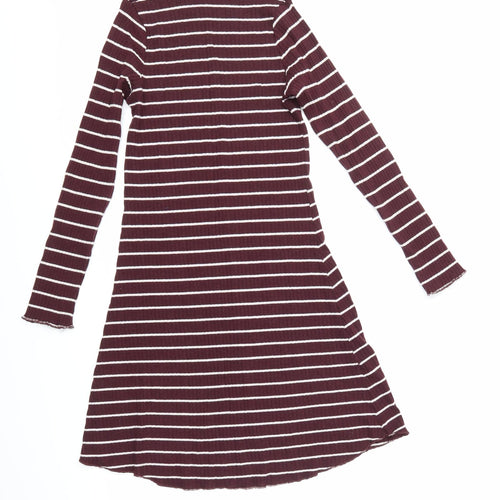 Primark Womens Multicoloured Striped  Jumper Dress  Size 8