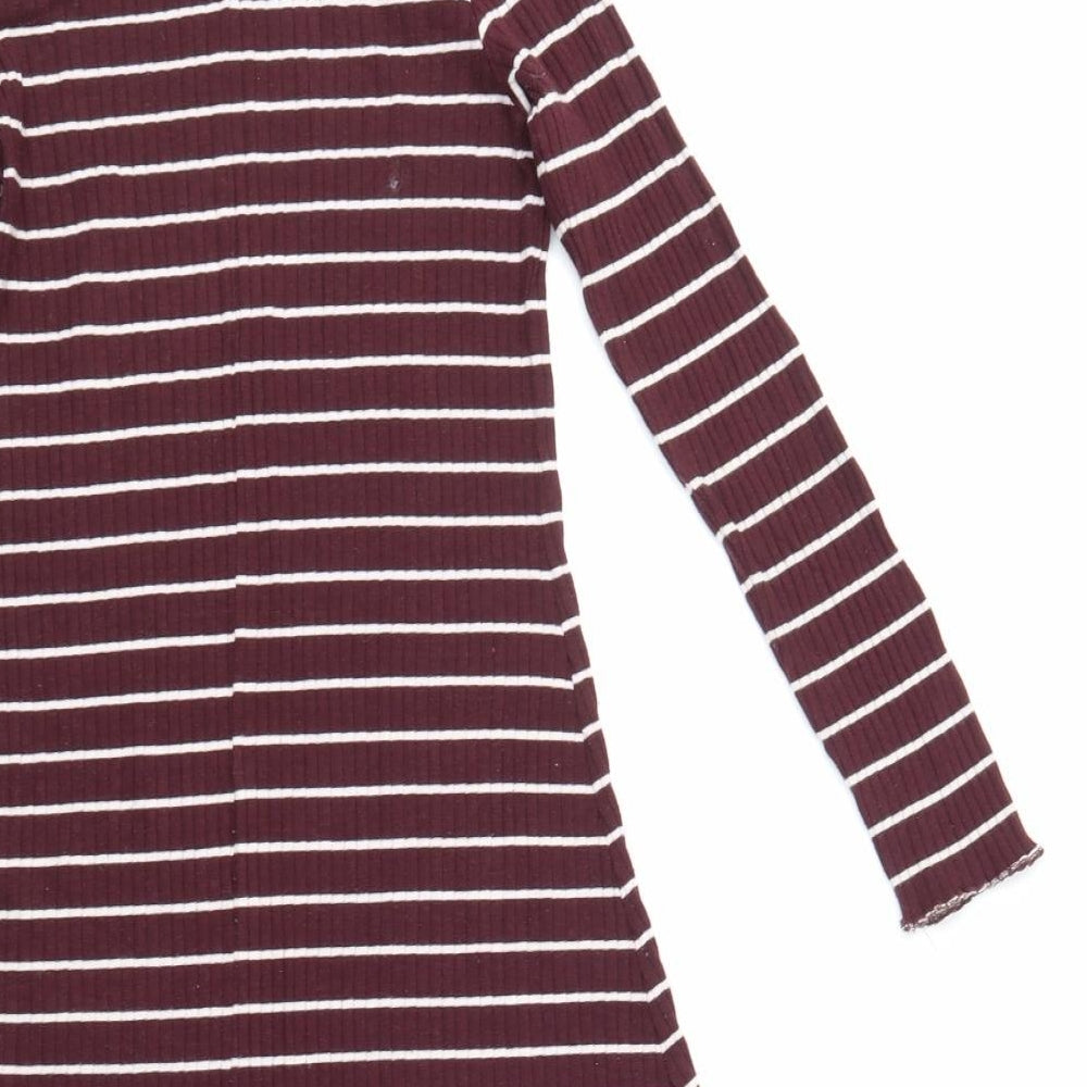 Primark Womens Multicoloured Striped  Jumper Dress  Size 8