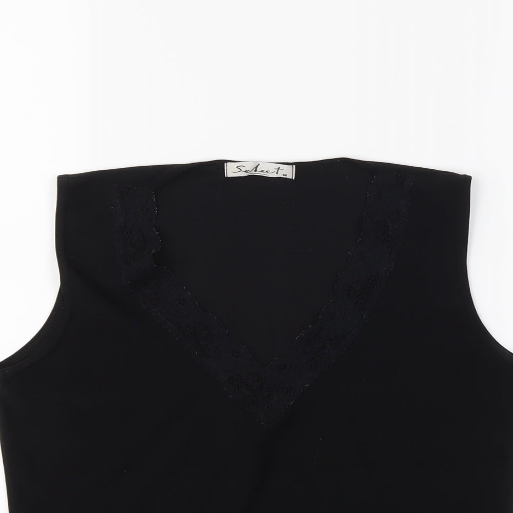 Select Womens Black   Basic Tank Size M
