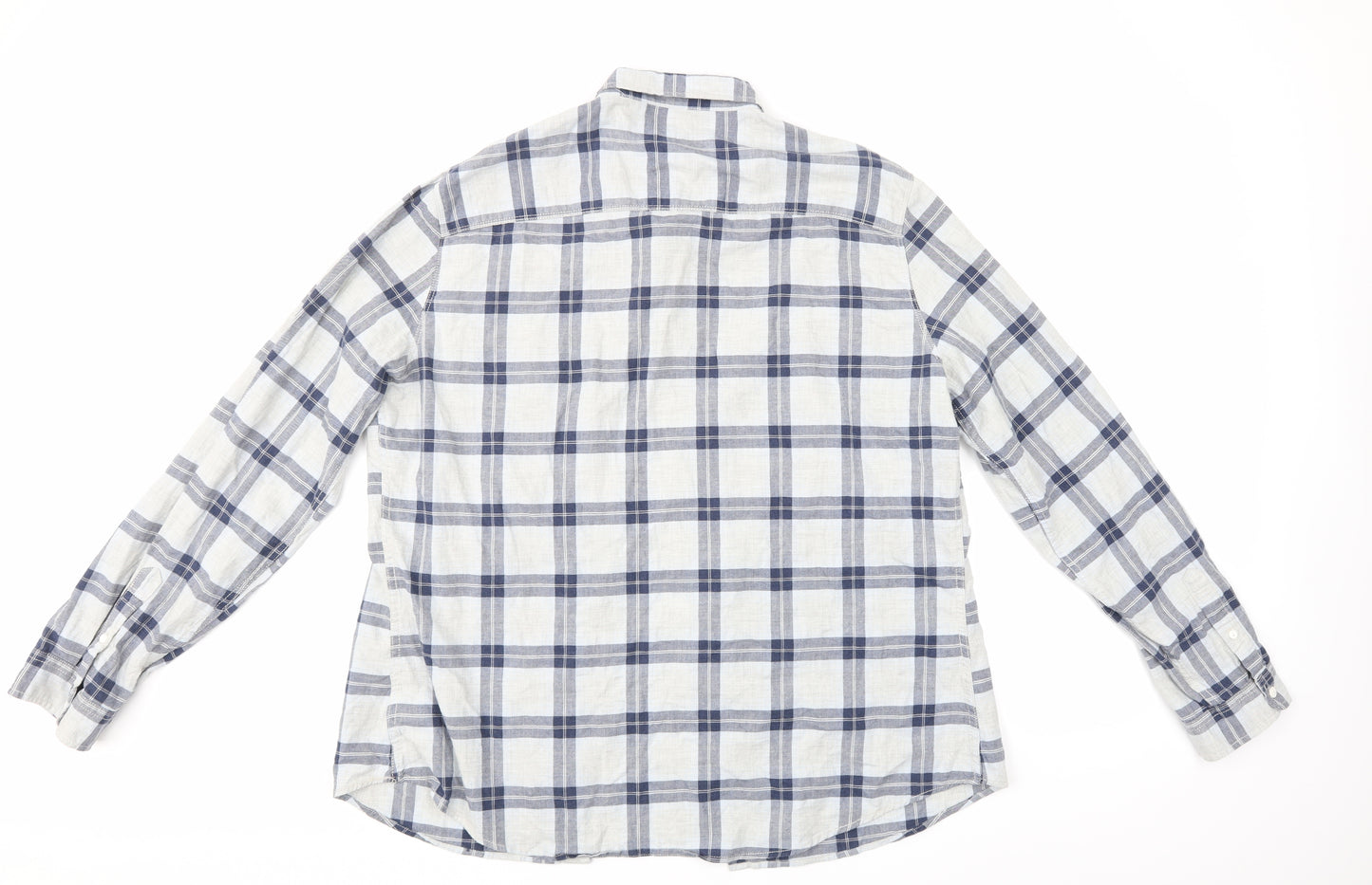 NEXT Mens Multicoloured Check   Button-Up Size XL