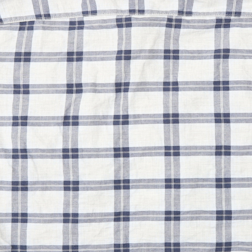 NEXT Mens Multicoloured Check   Button-Up Size XL