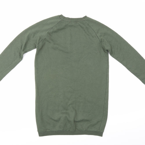 Primark Girls Green   Pullover Jumper Size 11-12 Years