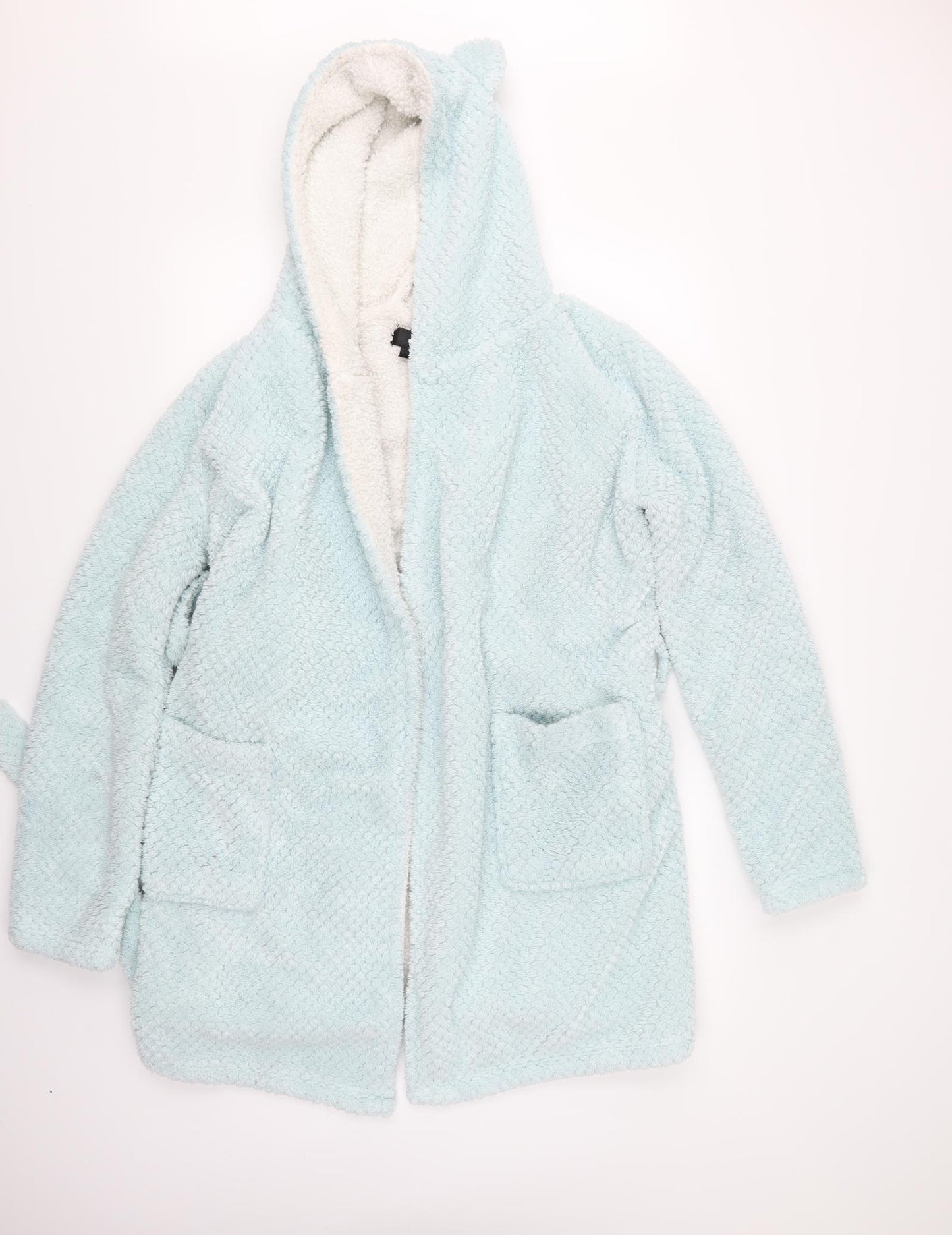 Preworn Womens Blue Solid  Top Robe