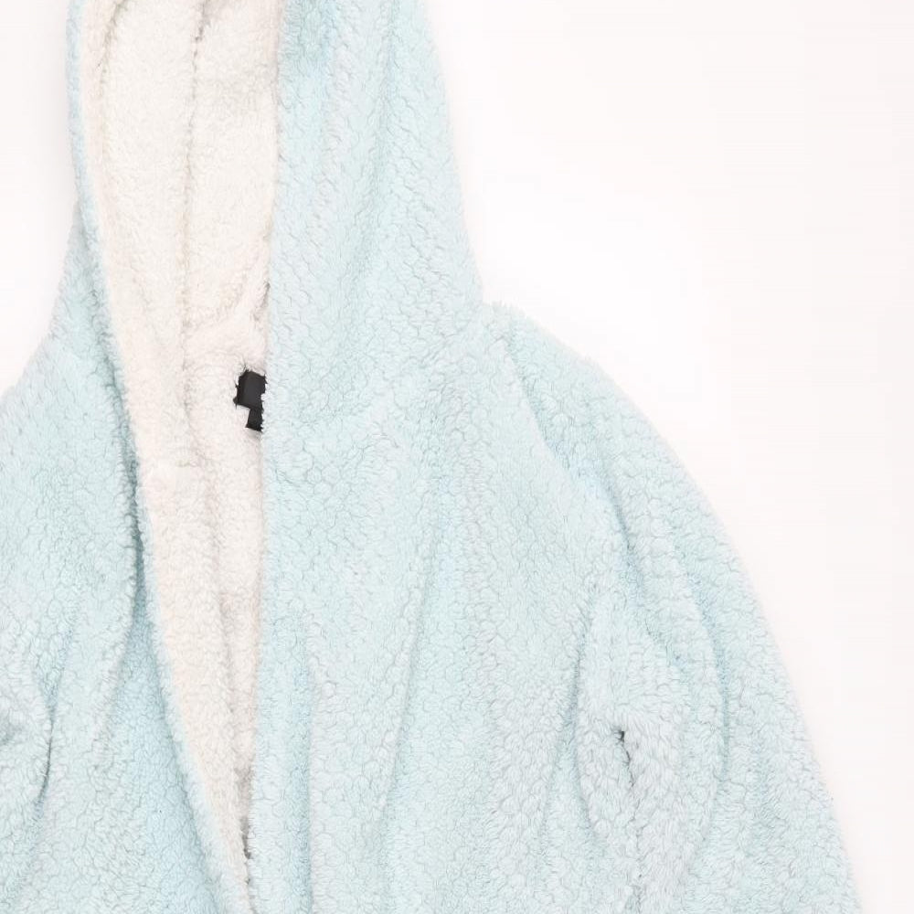 Preworn Womens Blue Solid  Top Robe