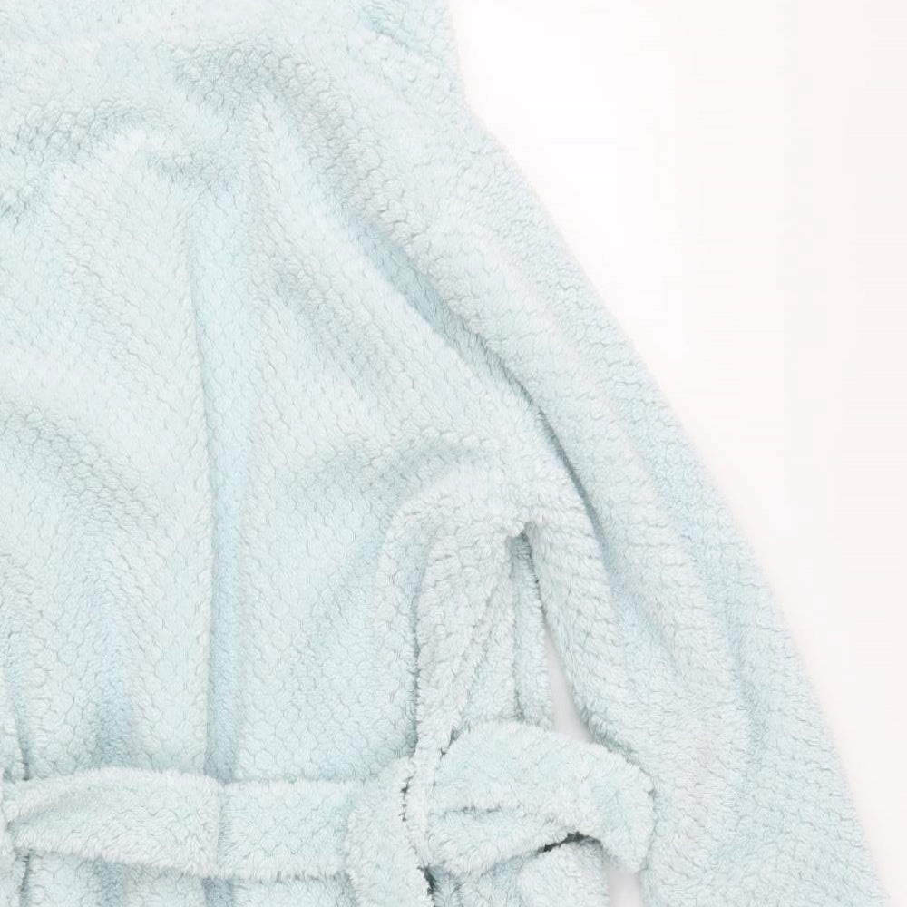 Preworn Womens Blue Solid  Top Robe