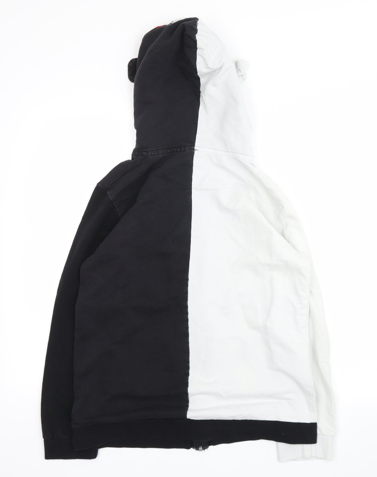 Preworn Womens Black   Full Zip Hoodie Size L  - panda